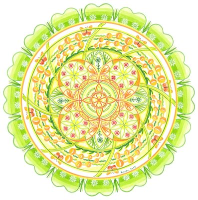 Mandala von Karin Ruthenbeck: Durch-Lässigkeit
