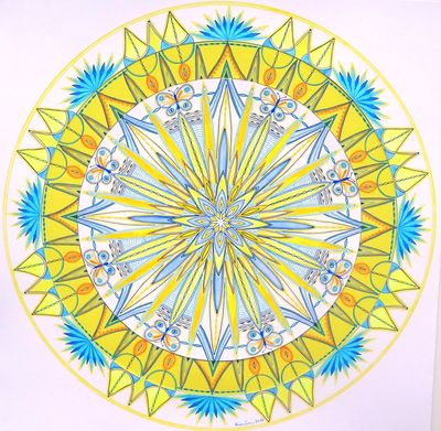 Mandala von Karin Ruthenbeck: Lichtzellen Beleuchter