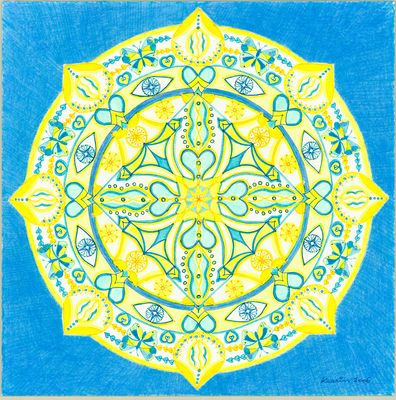 Mandala von Karin Ruthenbeck: Herz-Körper-Innenschau
