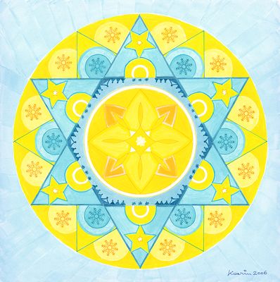 Mandala von Karin Ruthenbeck: Selbstverantwortung Liebe Wahrheit