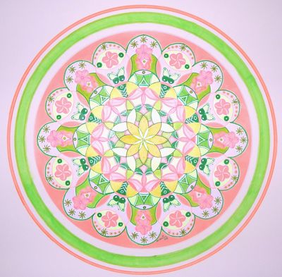 Mandala von Karin Ruthenbeck: Im heilenden Fluss sein