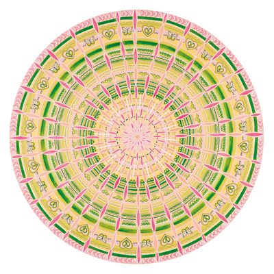 Mandala von Karin Ruthenbeck: Fliessende Lichtstrahlen