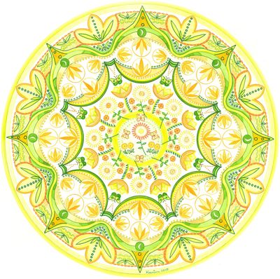 Mandala von Karin Ruthenbeck: Das Buch des Lebens