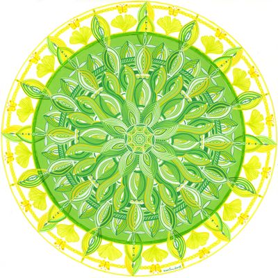 Herzöffner Mandala Behutsamkeit (by Karin Ruthenbeck)