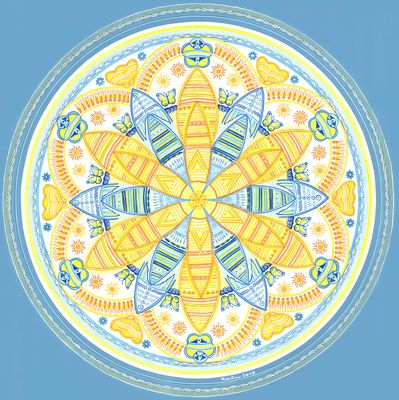 Mandala von Karin Ruthenbeck: Zentralität