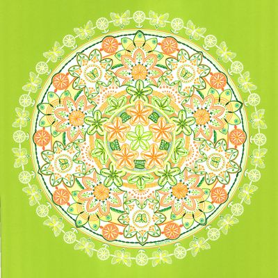Aus der Quelle schöpfen Mandala von Karin Ruthenbeck: Einfachheit