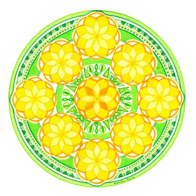 Mandala von Karin Ruthenbeck: Das innere Lächeln