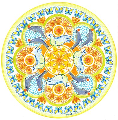 Mandala von Karin Ruthenbeck: Die unvollkommene Vollkommenheit